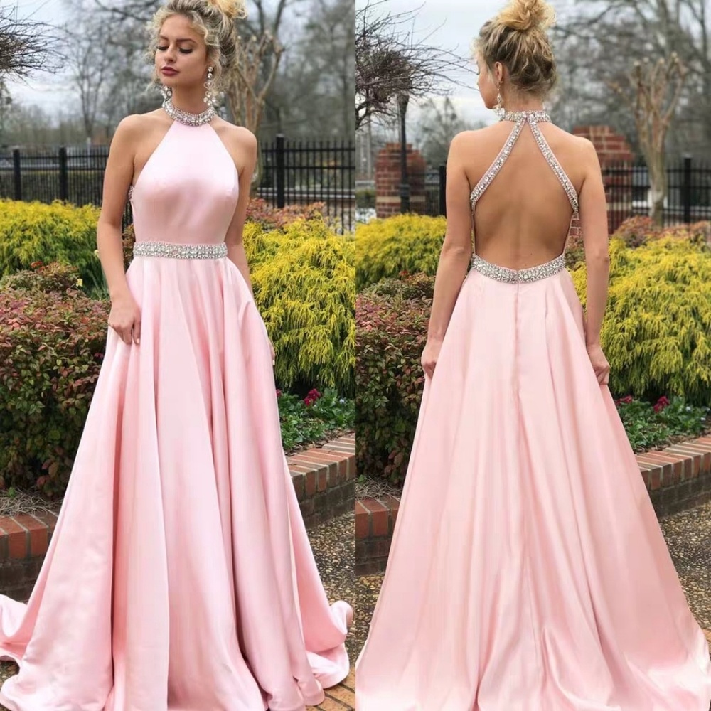 Dress sleeveless halter halter dress maxi skirt